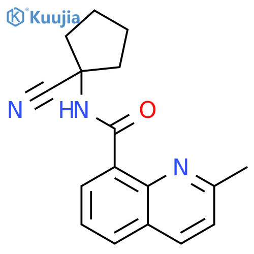N-(1-Cyanocyclopentyl)-2-methyl-8-quinolinecarboxamide structure