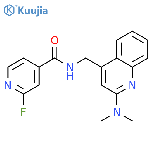 N-[[2-(Dimethylamino)-4-quinolinyl]methyl]-2-fluoro-4-pyridinecarboxamide structure
