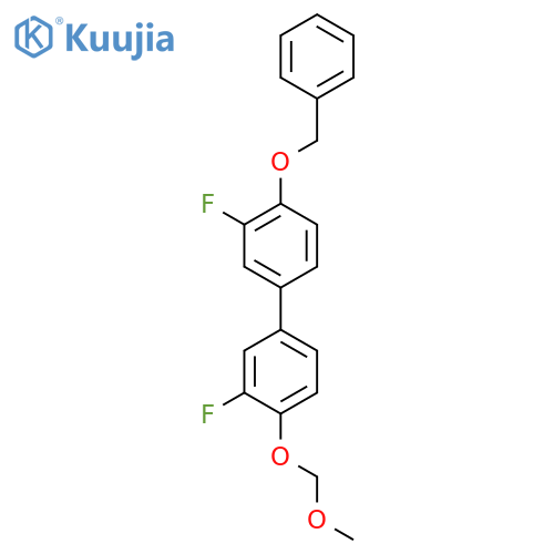 1,1'-BIPHENYL, 3,3'-DIFLUORO-4-(METHOXYMETHOXY)-4'-(PHENYLMETHOXY)- structure