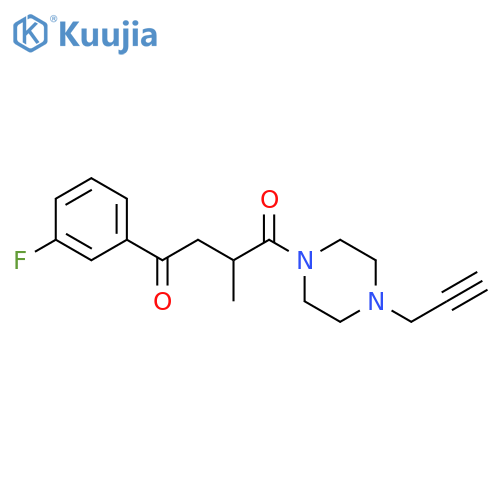4-(3-Fluorophenyl)-2-methyl-1-[4-(2-propyn-1-yl)-1-piperazinyl]-1,4-butanedione structure