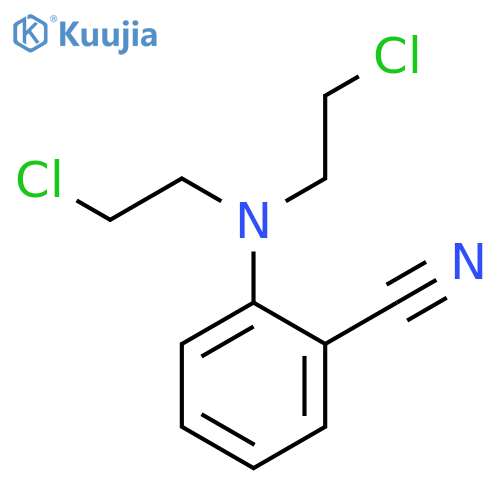 Benzonitrile, 2-[bis(2-chloroethyl)amino]- structure