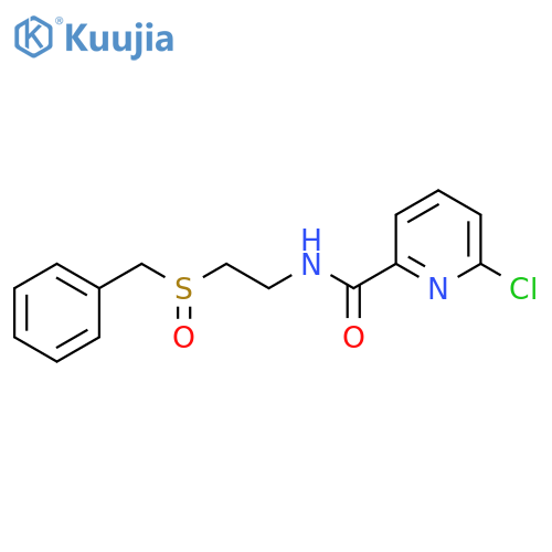 N-(2-Benzylsulfinylethyl)-6-chloropyridine-2-carboxamide structure
