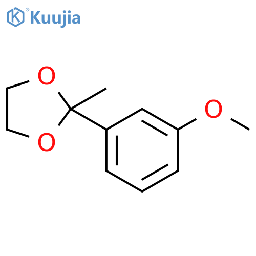 1,3-dioxolane, 2-(3-methoxyphenyl)-2-methyl- structure