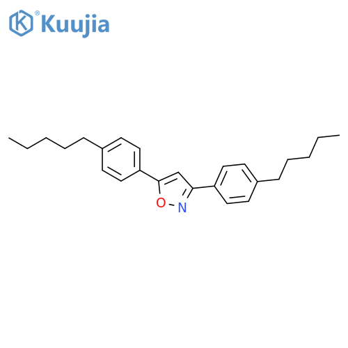 Isoxazole, 3,5-bis(4-pentylphenyl)- structure