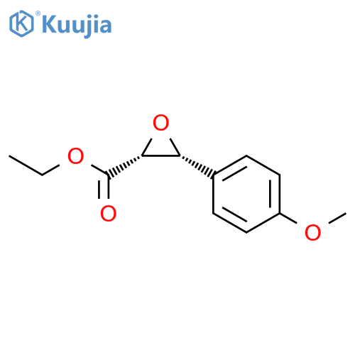 Oxiranecarboxylic acid, 3-(4-methoxyphenyl)-, ethyl ester, (2R-cis)- structure