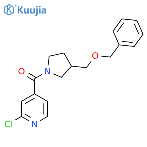 (2-Chloropyridin-4-yl)-[3-(phenylmethoxymethyl)pyrrolidin-1-yl]methanone structure