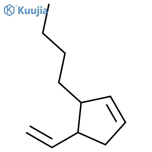 (-)-(3R,4R)-3-butyl-4-vinylcyclopentene structure