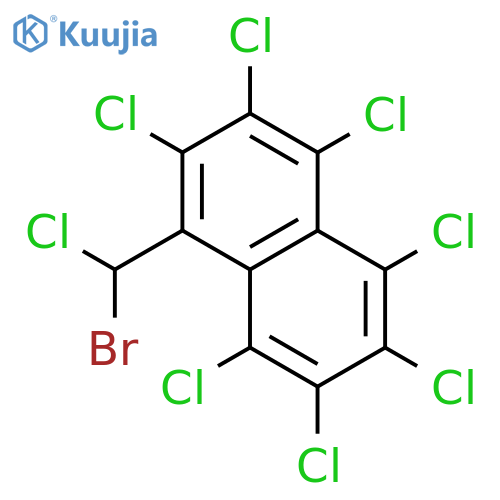 Naphthalene, 1-(bromochloromethyl)-2,3,4,5,6,7,8-heptachloro- structure