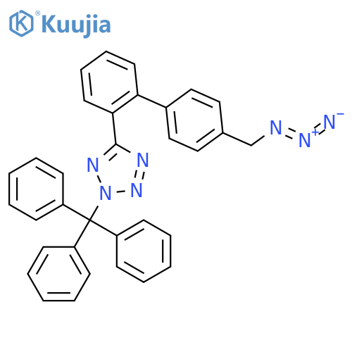5-(4'-(Azidomethyl)-1,1'-biphenyl-2-yl)-2-trityl-2H-tetrazole structure