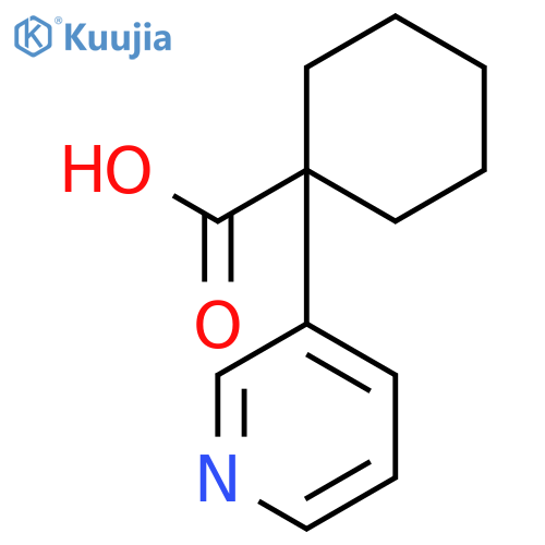 1-(pyridin-3-yl)cyclohexane-1-carboxylic acid structure