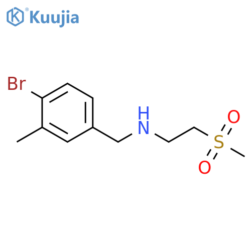 N-(4-Bromo-3-methylbenzyl)-2-(methylsulfonyl)ethanamine structure