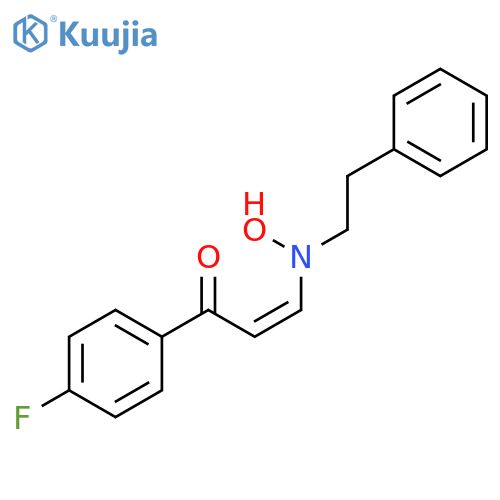 2-Propen-1-one, 1-(4-fluorophenyl)-3-[hydroxy(2-phenylethyl)amino]-,(Z)- structure