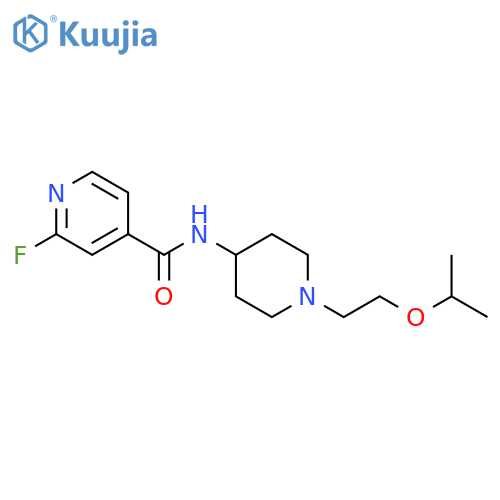 2-Fluoro-N-[1-[2-(1-methylethoxy)ethyl]-4-piperidinyl]-4-pyridinecarboxamide structure