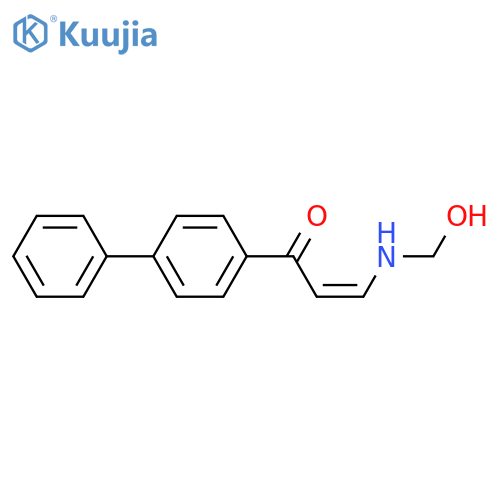 2-Propen-1-one, 1-[1,1'-biphenyl]-4-yl-3-(hydroxymethylamino)-, (Z)- structure
