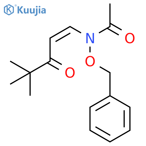 1-Penten-3-one, 1-[acetyl(phenylmethoxy)amino]-4,4-dimethyl-, (Z)- structure