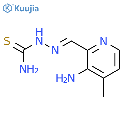 Hydrazinecarbothioamide,2-[(3-amino-4-methyl-2-pyridinyl)methylene]- structure
