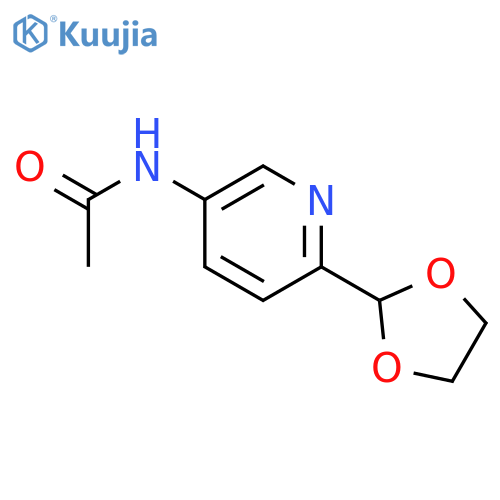 Acetamide, N-[6-(1,3-dioxolan-2-yl)-3-pyridinyl]- structure