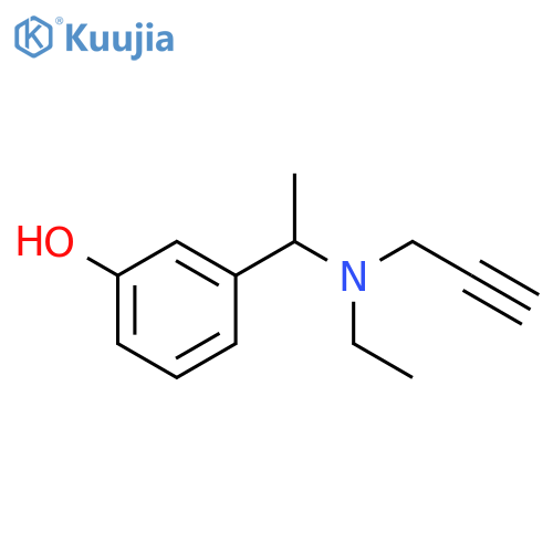 3-{1-ethyl(prop-2-yn-1-yl)aminoethyl}phenol structure