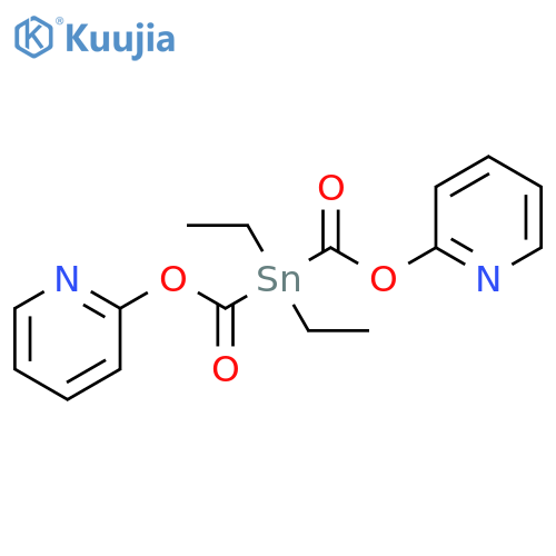 Pyridine, 2,2'-[(diethylstannylene)bis(oxycarbonyl)]bis- (9CI) structure