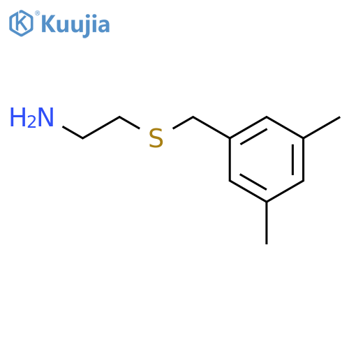 Ethanamine, 2-[[(3,5-dimethylphenyl)methyl]thio]- structure
