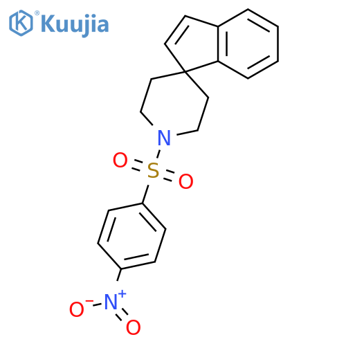 Spiro[1H-indene-1,4'-piperidine], 1'-[(4-nitrophenyl)sulfonyl]- structure