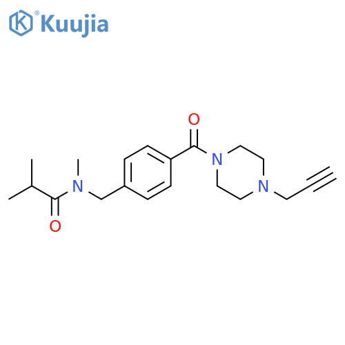 N,2-Dimethyl-N-[[4-[[4-(2-propyn-1-yl)-1-piperazinyl]carbonyl]phenyl]methyl]propanamide structure