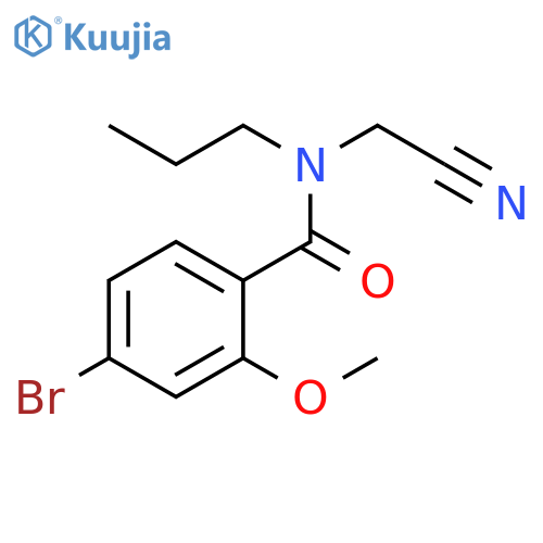 4-Bromo-N-(cyanomethyl)-2-methoxy-N-propylbenzamide structure