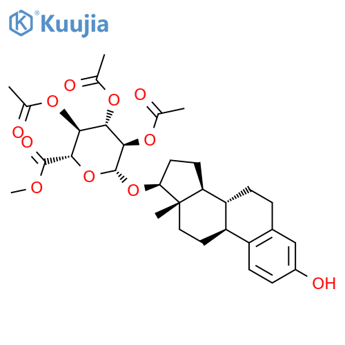 17b-Estradiol 17-(2,3,4-Tri-O-acetyl-b-D-glucuronide Methyl Ester) structure