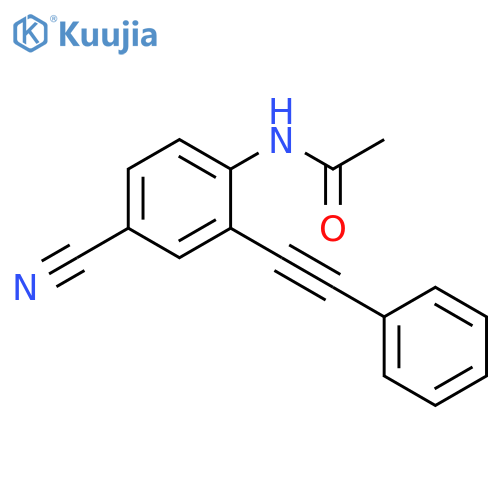 Acetamide, N-[4-cyano-2-(2-phenylethynyl)phenyl]- structure