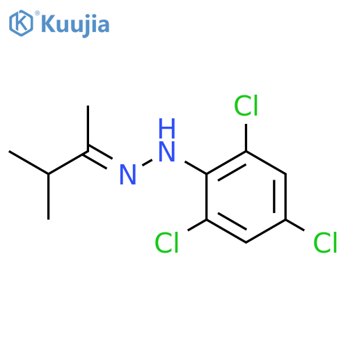 2-Butanone, 3-methyl-, (2,4,6-trichlorophenyl)hydrazone structure