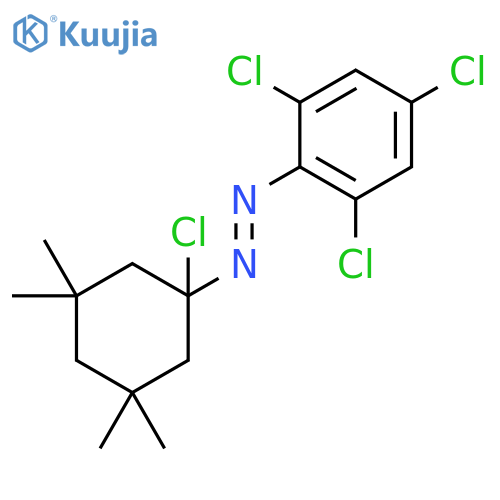 Diazene, (1-chloro-3,3,5,5-tetramethylcyclohexyl)(2,4,6-trichlorophenyl)- structure