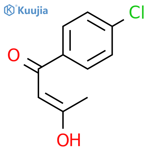 2-Buten-1-one, 1-(4-chlorophenyl)-3-hydroxy-, (E)- structure