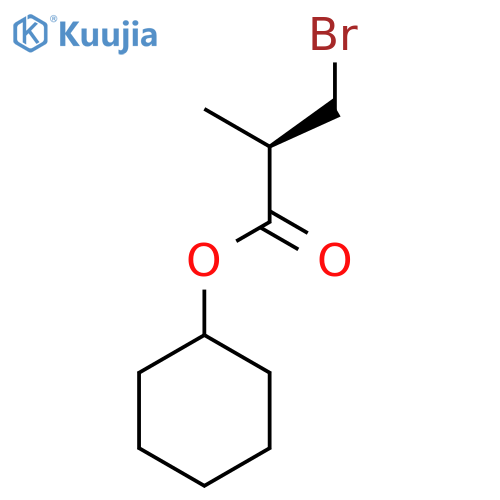 Propanoic acid, 3-bromo-2-methyl-, cyclohexyl ester, (R)- structure