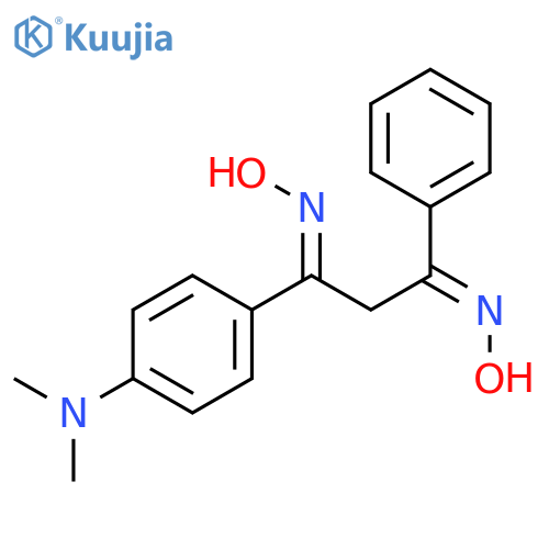 1,3-Propanedione, 1-[4-(dimethylamino)phenyl]-3-phenyl-, dioxime structure