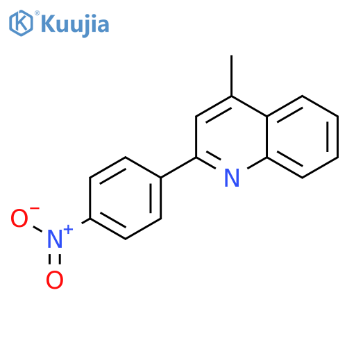 Quinoline, 4-methyl-2-(4-nitrophenyl)- structure