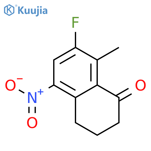 7-Fluoro-8-methyl-5-nitro-3,4-dihydronaphthalen-1(2H)-one structure