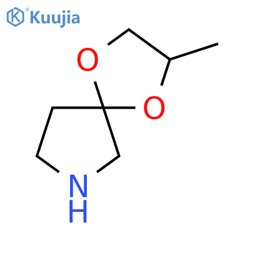 1,4-Dioxa-7-azaspiro[4.4]nonane, 2-methyl- structure