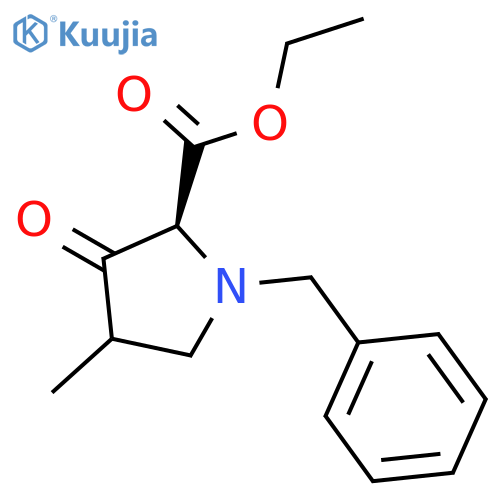 Proline, 4-methyl-3-oxo-1-(phenylmethyl)-, ethyl ester structure