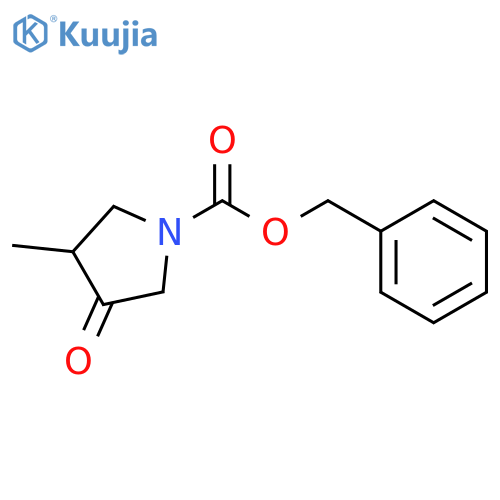 1-Pyrrolidinecarboxylic acid, 3-methyl-4-oxo-, phenylmethyl ester structure