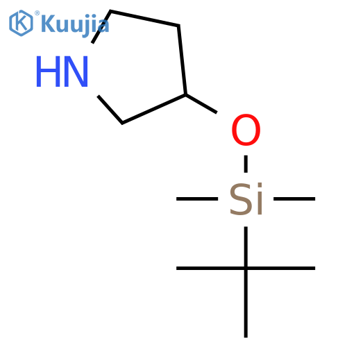 3-(tert-butyldimethylsilyl)oxypyrrolidine structure