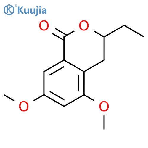 1H-2-Benzopyran-1-one, 3-ethyl-3,4-dihydro-5,7-dimethoxy- structure