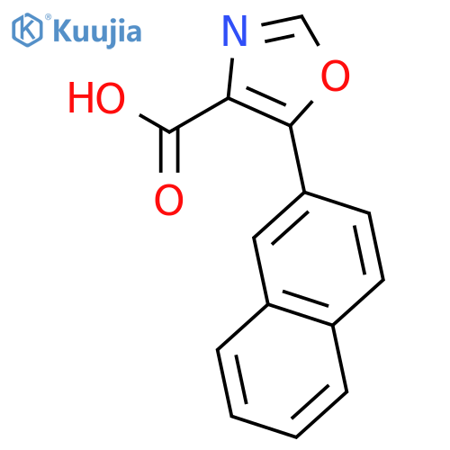 4-Oxazolecarboxylic acid, 5-(2-naphthalenyl)- structure