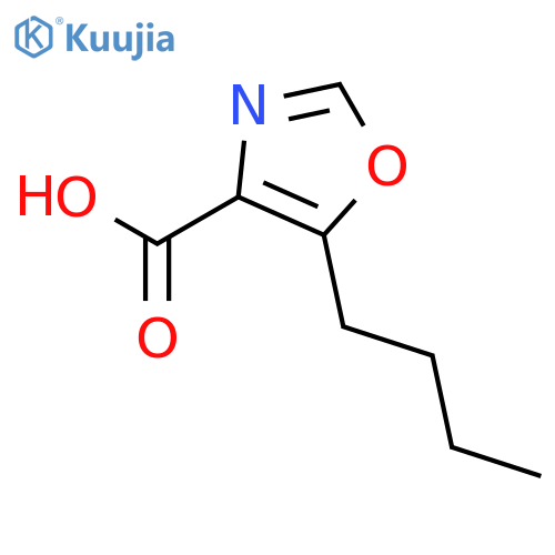 5-Butyl-1,3-oxazole-4-carboxylic acid structure
