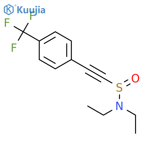 Ethynesulfinamide, N,N-diethyl-2-[4-(trifluoromethyl)phenyl]- structure