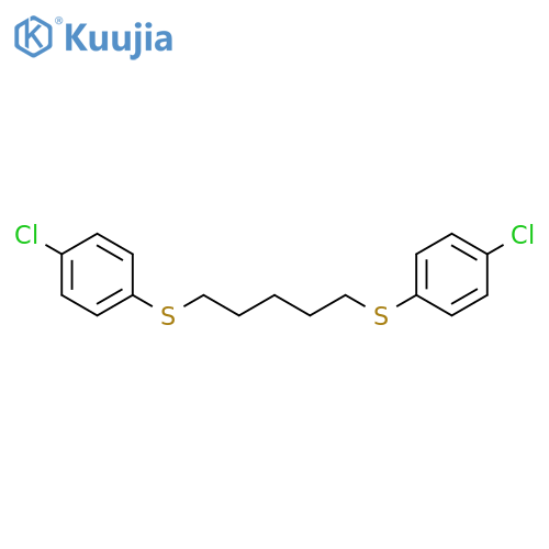 Benzene, 1,1'-[1,5-pentanediylbis(thio)]bis[4-chloro- structure