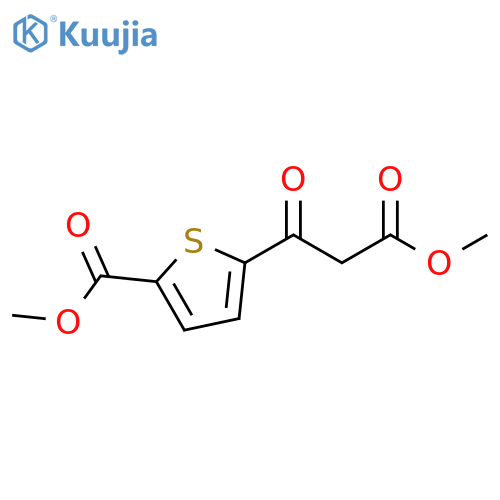 methyl 5-(3-methoxy-3-oxopropanoyl)thiophene-2-carboxylate structure