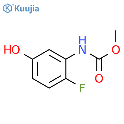 Carbamic acid,(2-fluoro-5-hydroxyphenyl)-, methyl ester (9CI) structure