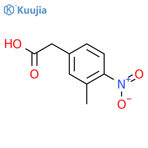 2-(3-Methyl-4-nitrophenyl)acetic acid structure