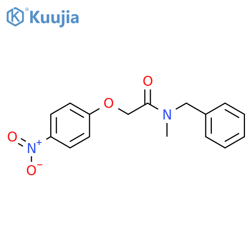 Acetamide, N-methyl-2-(4-nitrophenoxy)-N-(phenylmethyl)- structure