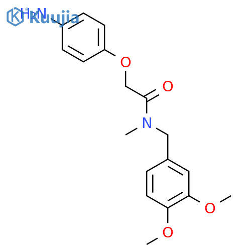 Acetamide,2-(4-aminophenoxy)-N-[(3,4-dimethoxyphenyl)methyl]-N-methyl- structure